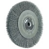 Weiler 8" Crimped Wire Wheel .014" Steel Fill Wide Face 5/8" Arbor Hole 36206
